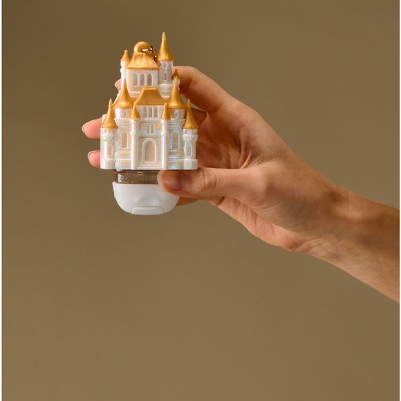 Disney Princess Castle Light Up Hand Sanitizer Holder - White & Gold - Picture 2 of 3